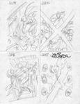 JLA 94-97 cover sketches